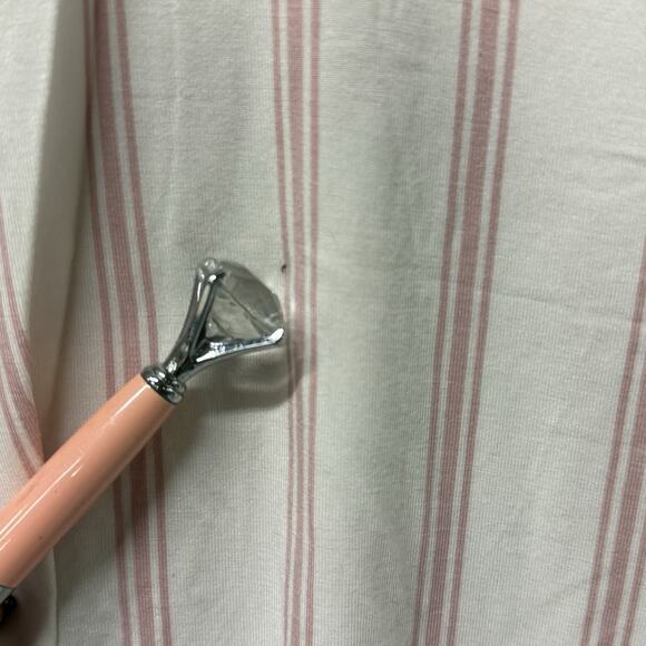 Soma Cool Nights Pajama Set Sparkling Stripe Pink Size Medium NEW w/ Blemish - Picture 11 of 11